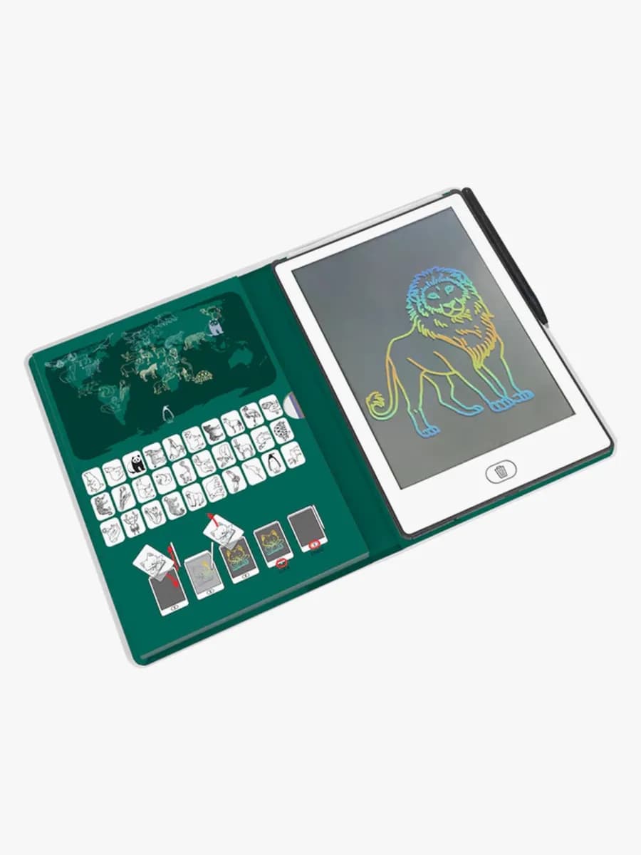 Kidywolf KIDYDRAW MINI Ritplatta LCD Världens Djur