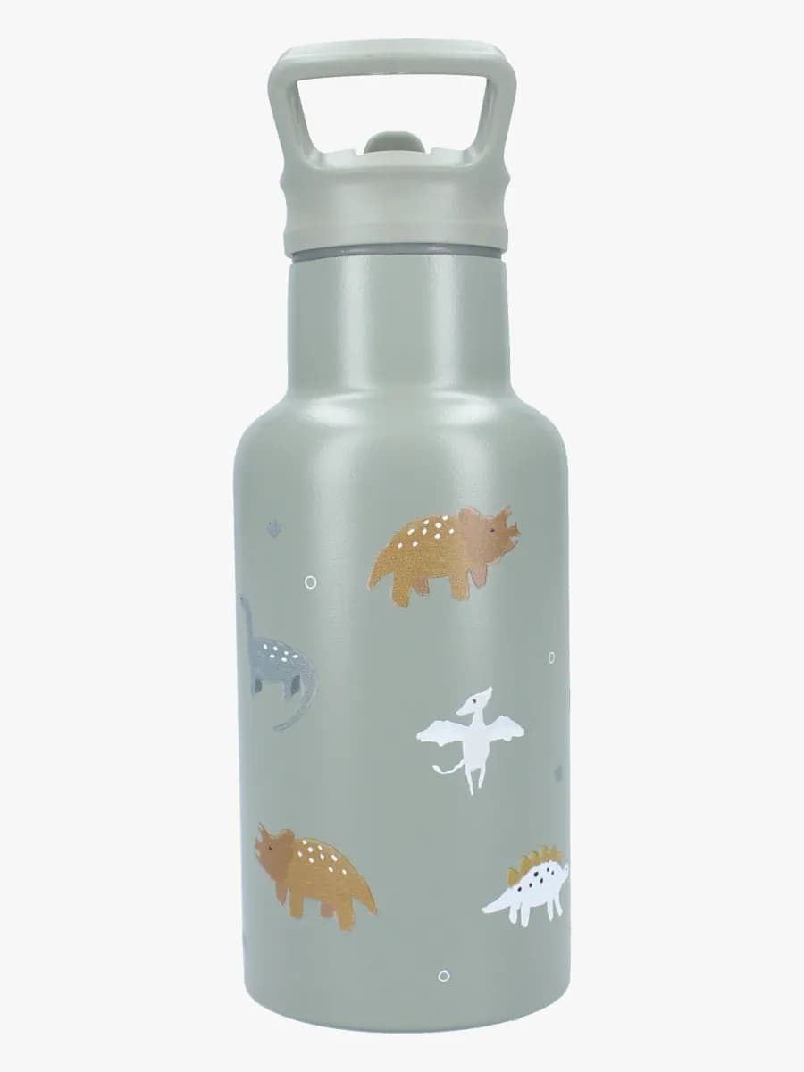 Kidzroom Stainless Steel Vattenflaska 350 ml Small Talk, Grön