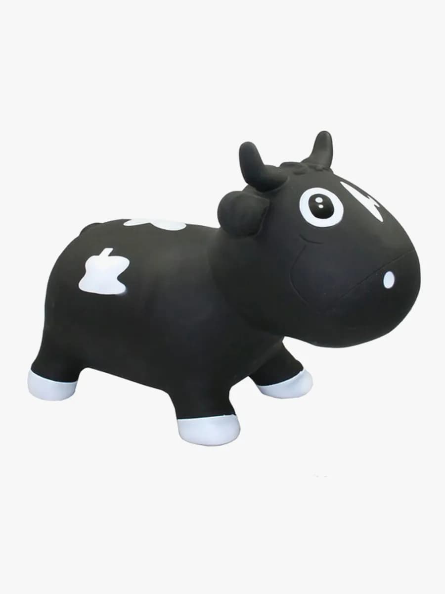 KidZZfarm Hoppdjur Ko, Svart