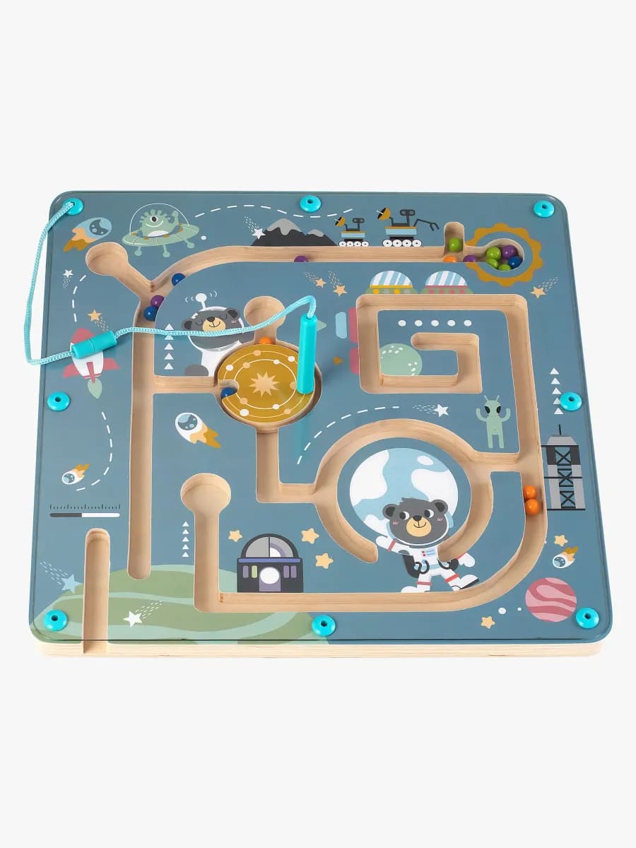 Kinder and Kids Labyrint med Magnetisk Penna &  Kulor Rymden