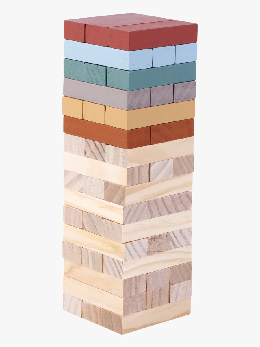 Kinder and Kids Tumbling Tower Spel