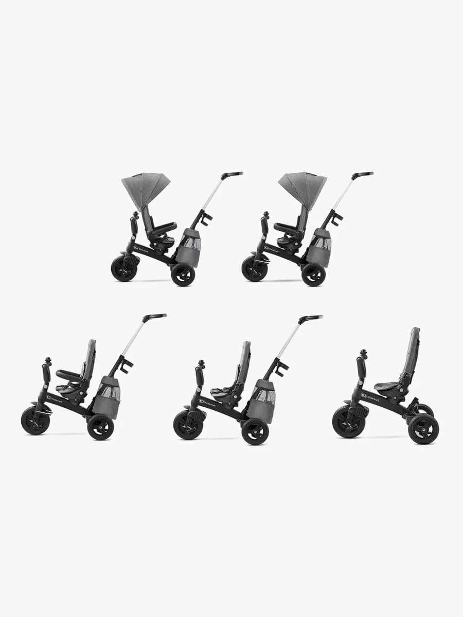 Kinderkraft EASYTWIST Platinum Trehjuling, Grå