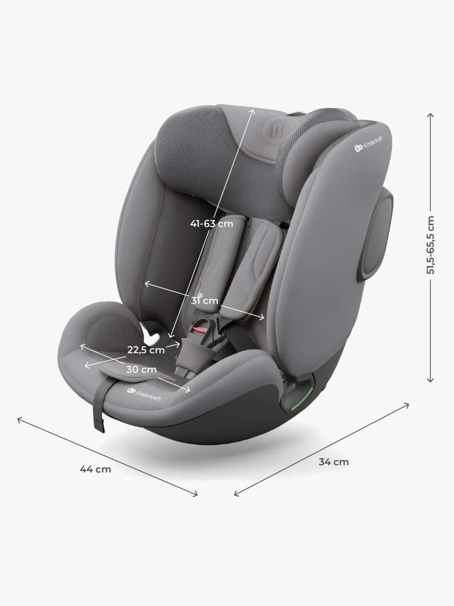 Kinderkraft I-FIX ENDURA SAFE Bilbarnstol, Grey