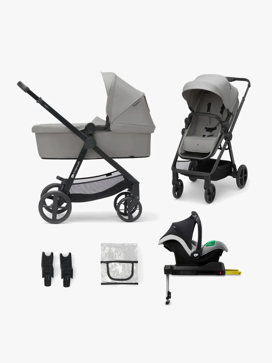 Kinderkraft NEWLY Mink Pro Kombivagn 4-i-1, Moonlight Grey