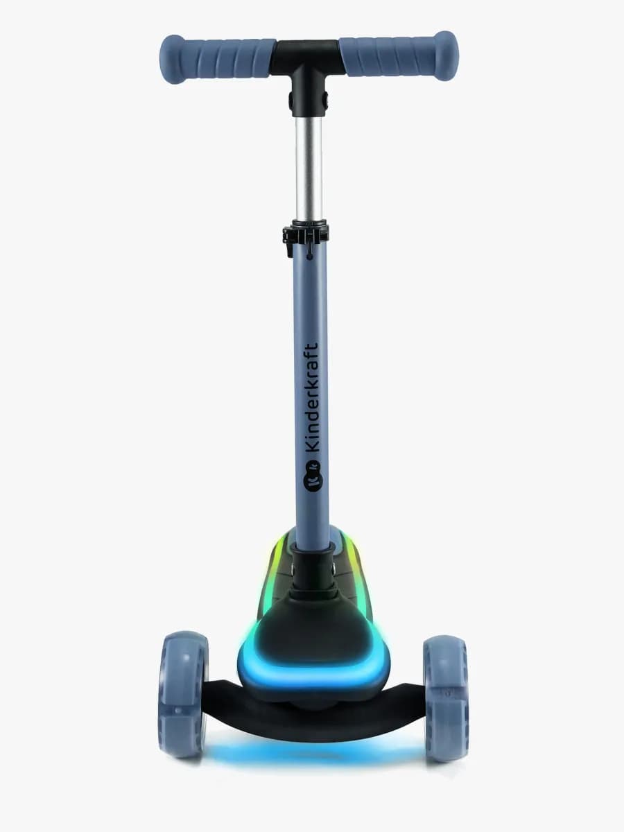 Kinderkraft Raket Hopfällbar 3-hjulig Sparkcykel, Blå