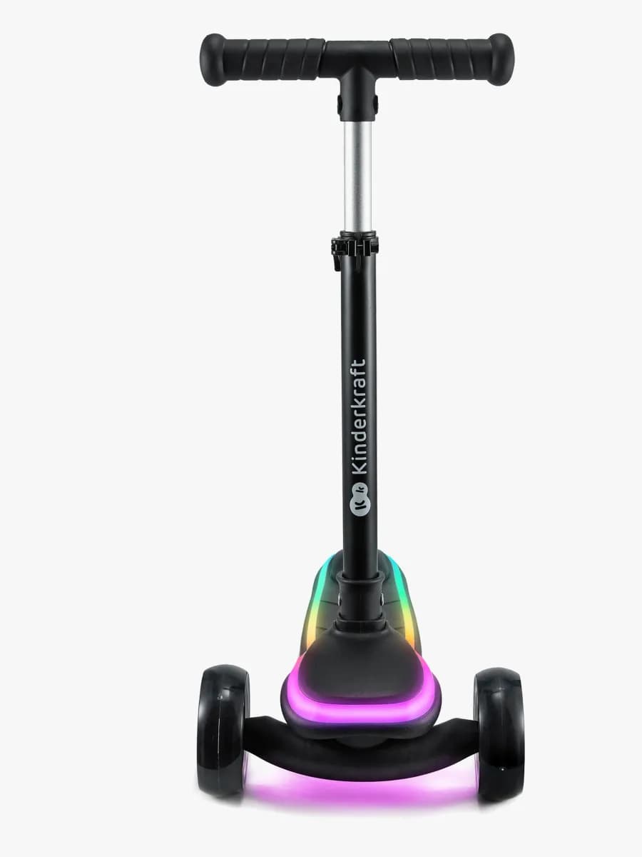 Kinderkraft Raket Hopfällbar 3-hjulig Sparkcykel, Svart