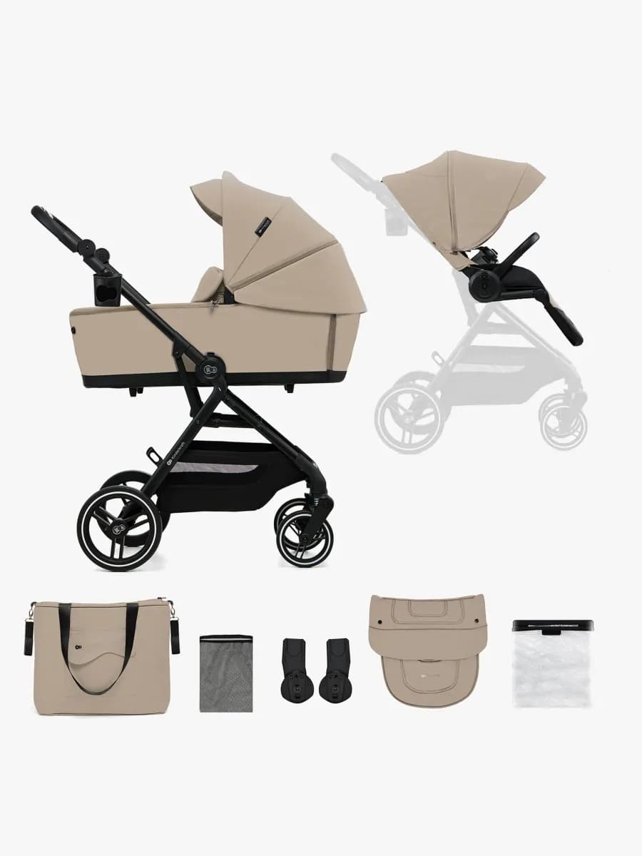 Kinderkraft YOXI 2-in-1 Duovagn, Sand Beige