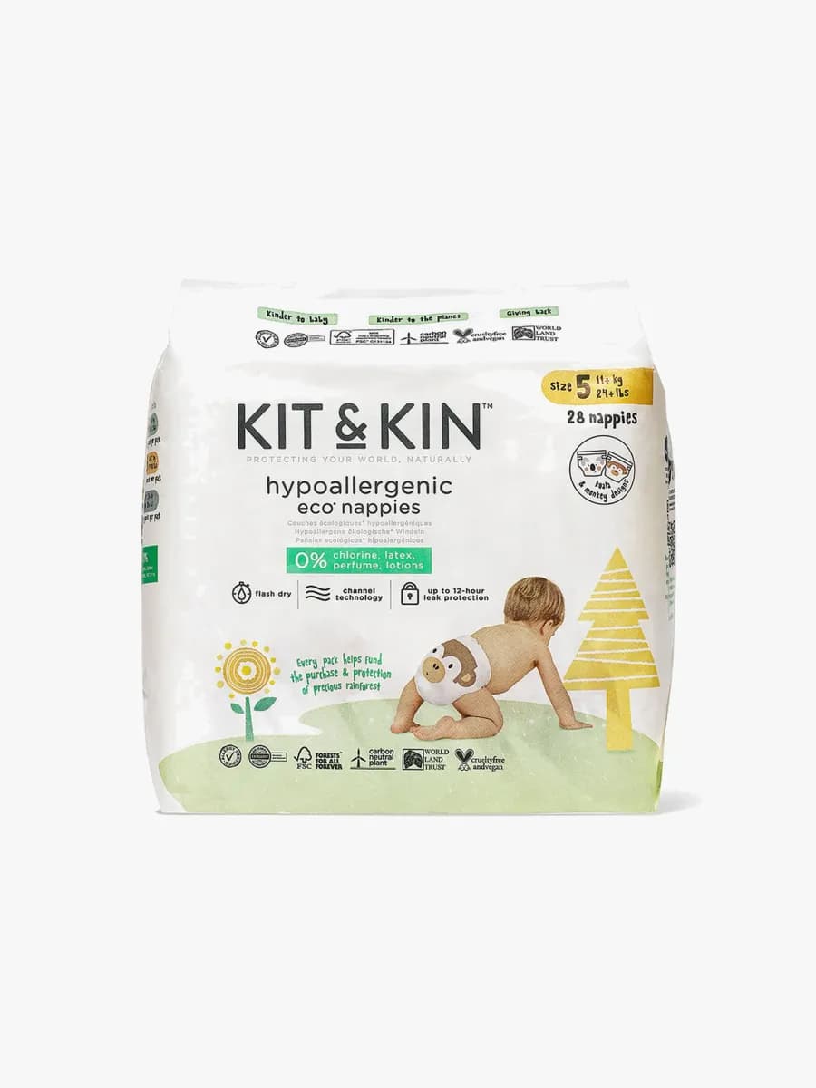 Kit &  Kin Eco Blöjor Stl 5 11+ kg 28-Pack