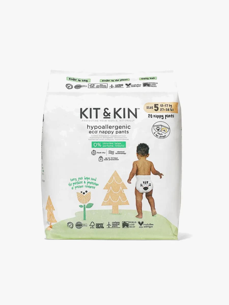 Kit &  Kin Eco Byxblöjor Stl 5 12-17 kg 20-Pack