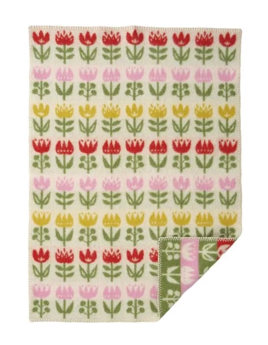 Klippan Yllefabrik Ullfilt Tulip Baby (Multi)