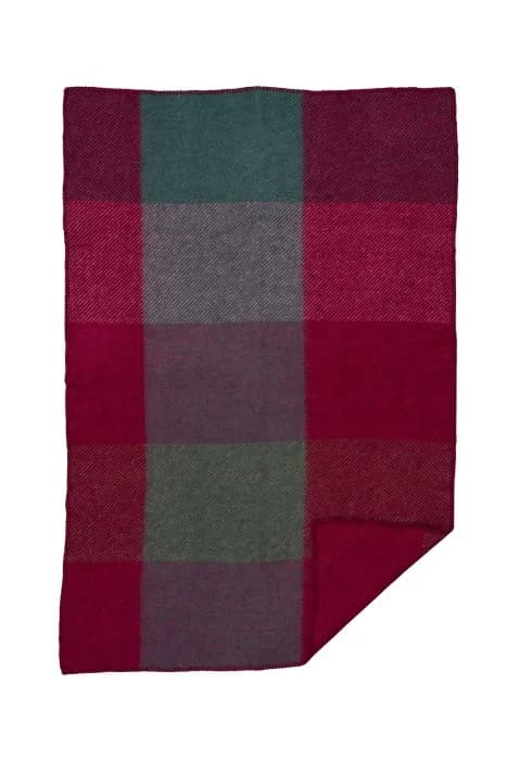 Klippan Yllefabrik Ullpläd Gotland Check Midi (Rosa)