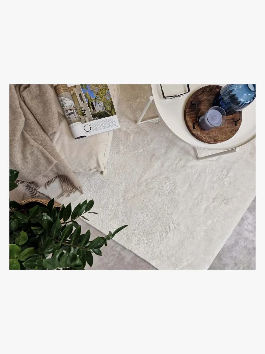 KM Carpets Cozy Barnmatta 110x160, White, Barnrum