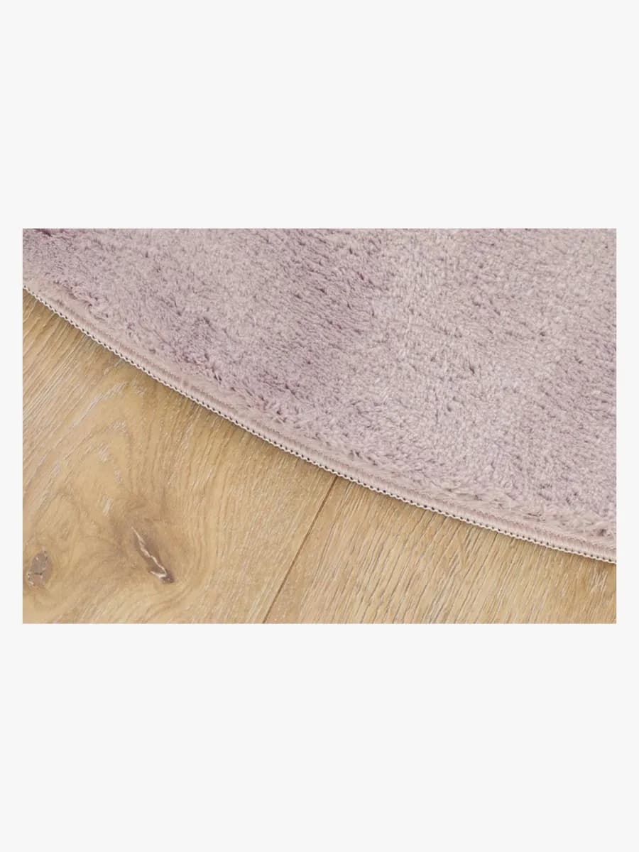 KMCarpets Barnmatta Rund 120, Soft Dusty Pink, Barnrum