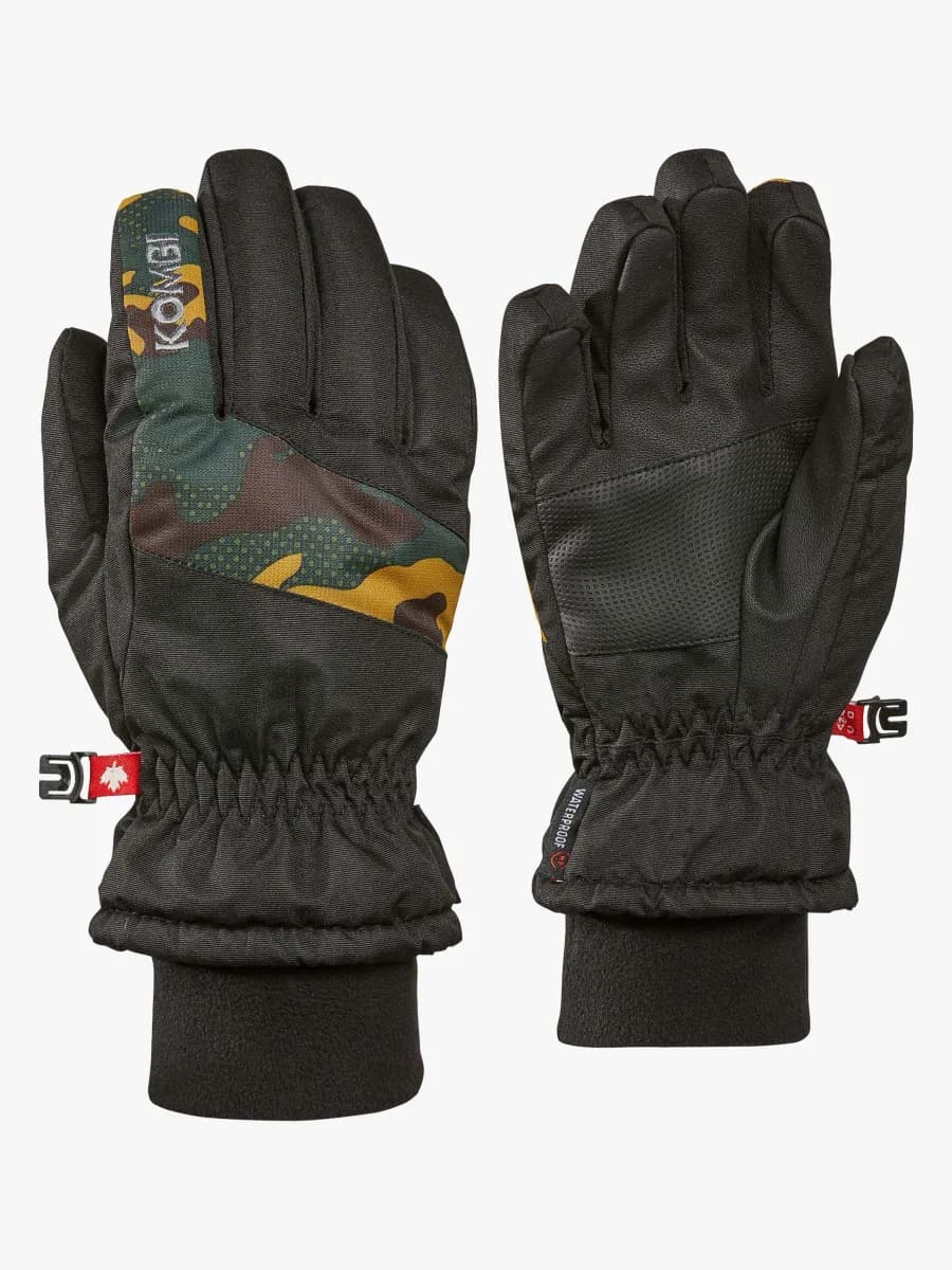 Kombi Takoda Handskar Jr, Black/Green Camo, M