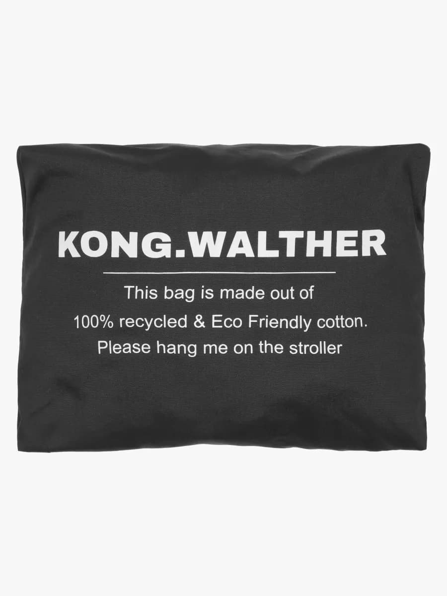 KONG.WALTHER Magic Shopper Tygkasse Syskonvagn, Black
