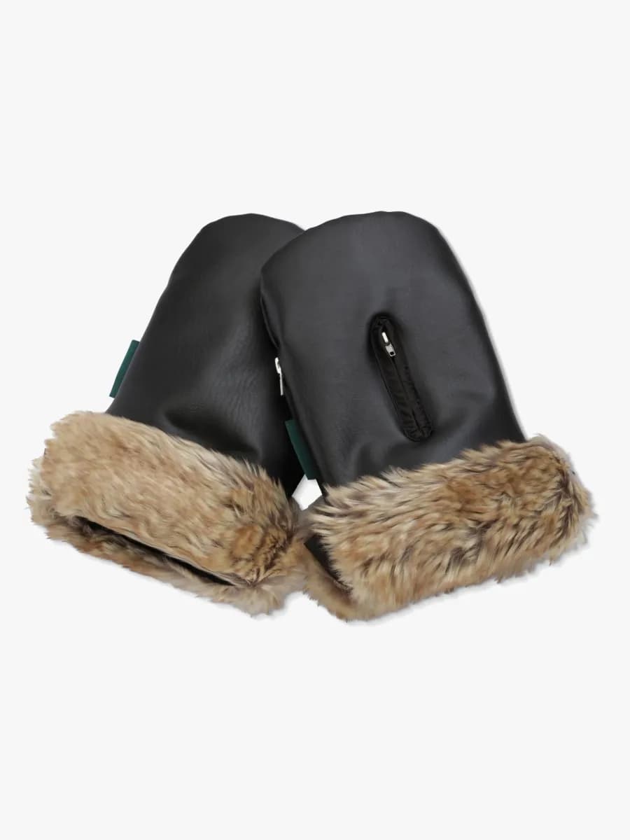 KONG.WALTHER Østerbro Fur Barnvagnsvantar, Black