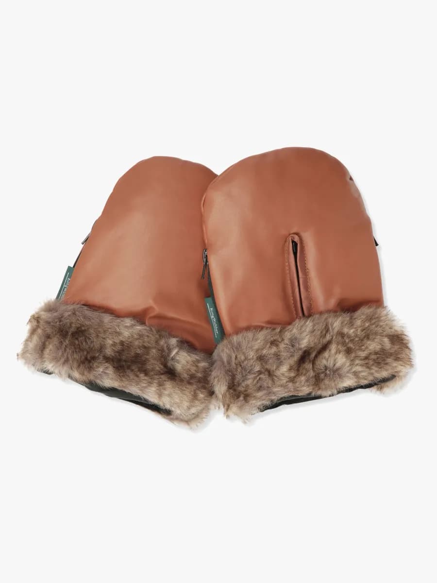 KONG.WALTHER Østerbro Fur Barnvagnsvantar, Toffee