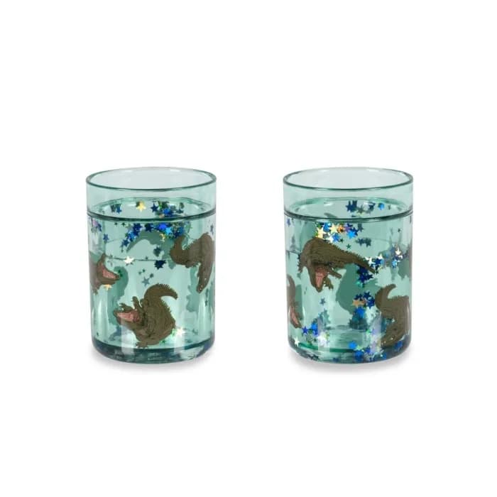 Konges Slöjd Glittermugg 2-pack (Crocodile)