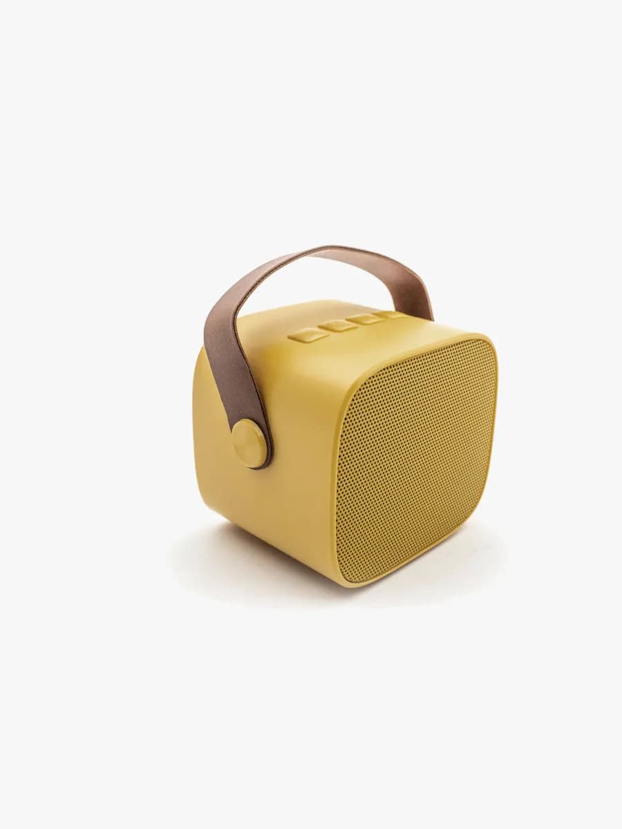 Lalarma Bluetooth-högtalare med Trådlös Mikrofon, Gul