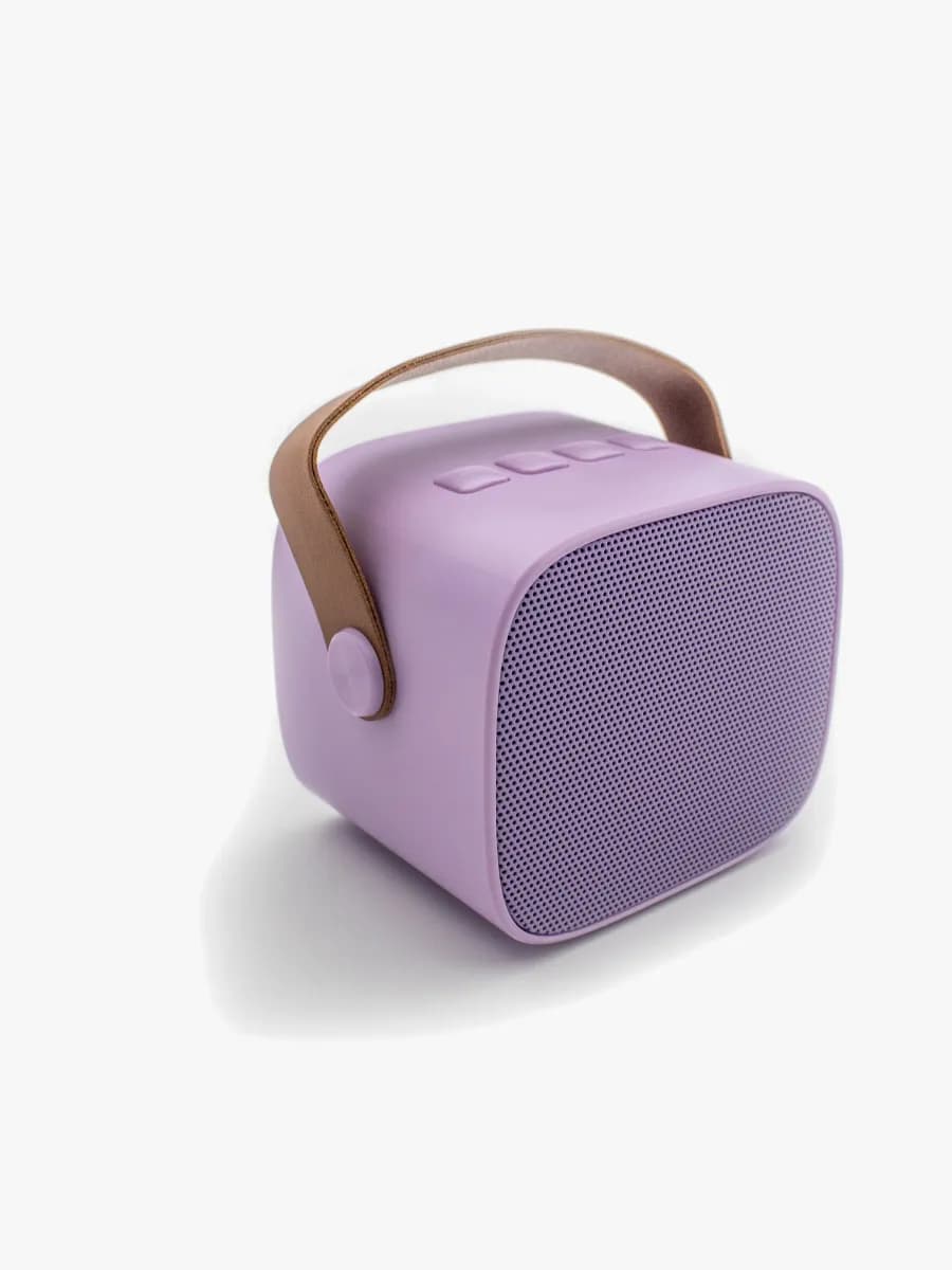 Lalarma Bluetooth-högtalare med Trådlös Mikrofon, Lila