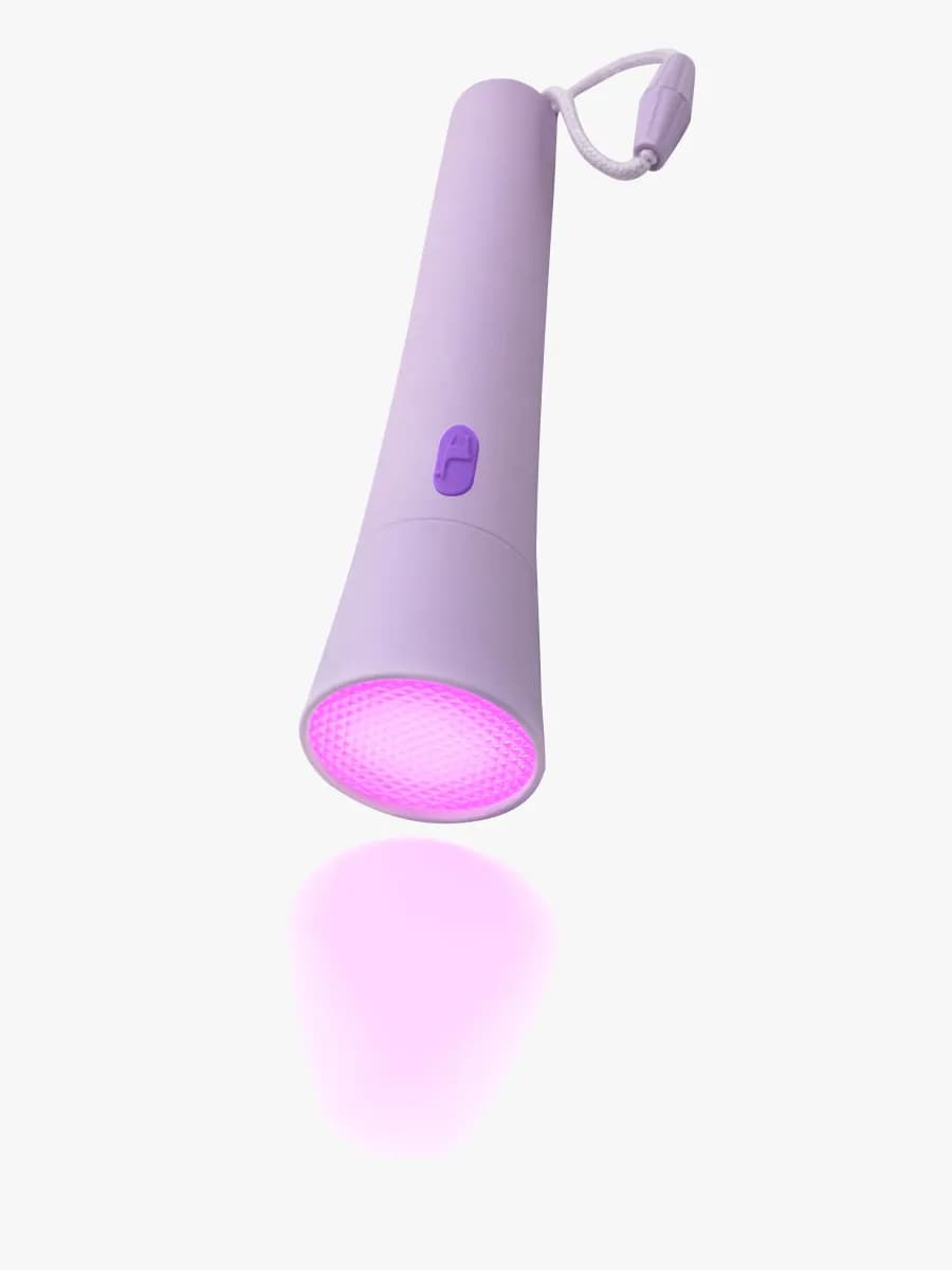 Lalarma Ficklampa med Dimbar &  Färgskiftande Funktion, Lila, Barnrum