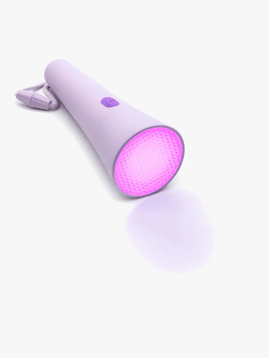 Lalarma Ficklampa med Dimbar &  Färgskiftande Funktion, Lila, Barnrum