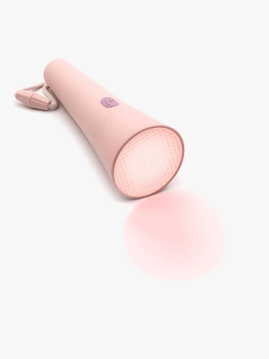 Lalarma Ficklampa med Dimbar &  Färgskiftande Funktion, Rose, Barnrum
