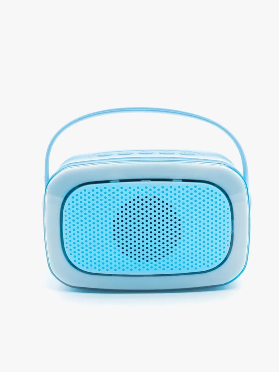 Lalarma Karaokeset med LED-ljus &  2 Mikrofoner, Blå