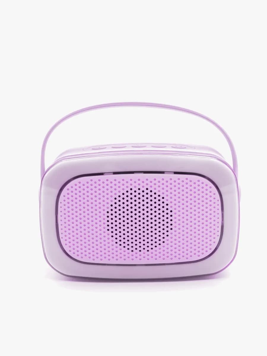 Lalarma Karaokeset med LED-ljus &  2 Mikrofoner, Lila