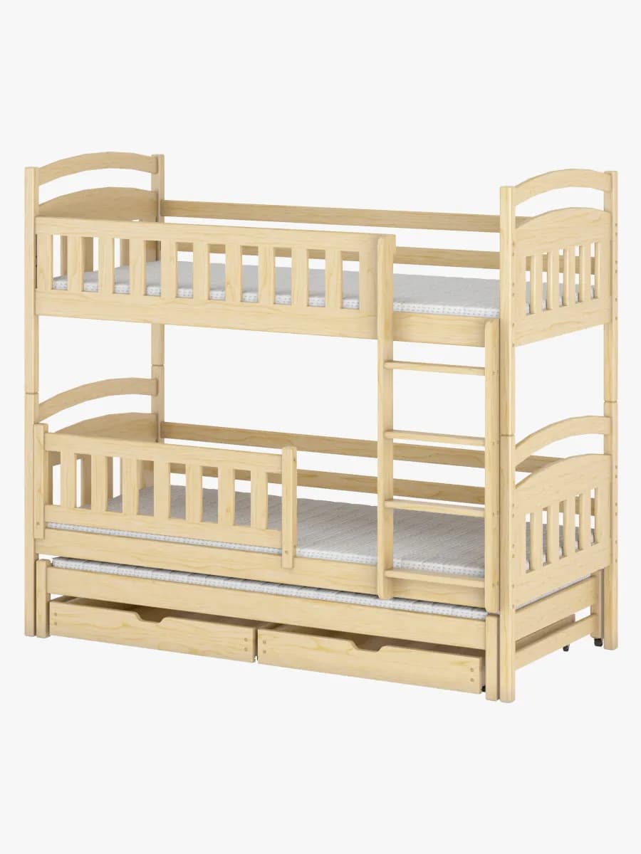 Lano Meble BLANKA Trippel Våningssäng 90x200, Pine