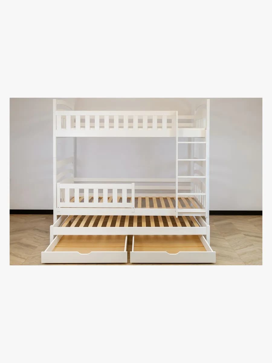 Lano Meble BLANKA Trippel Våningssäng 90x200, Vit