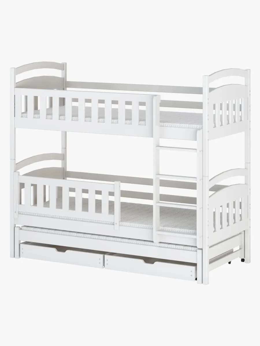 Lano Meble BLANKA Trippel Våningssäng 90x200, Vit