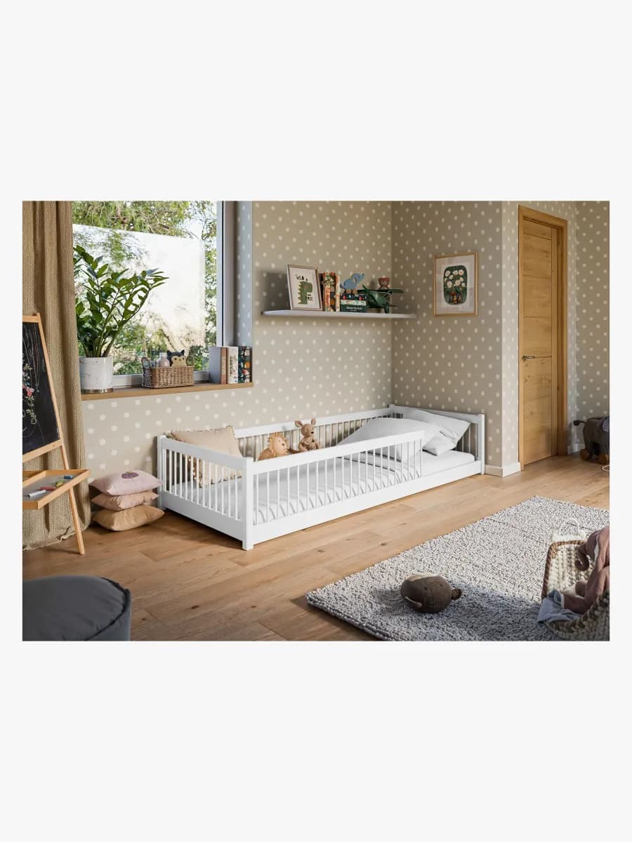 Lano Meble PEDRO Montessori Floor Säng 80x180, Vit