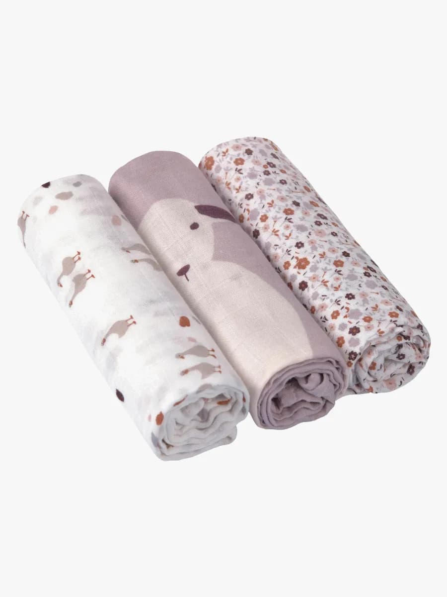 Lässig Heavenly Swaddle Filtar 80x80, MultiFlowers