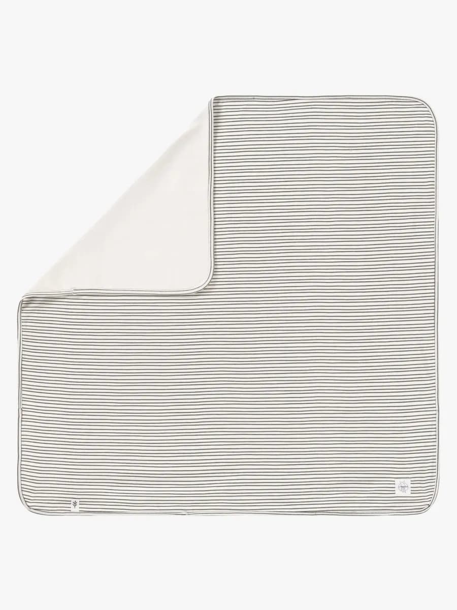 Lässig Interlock Filt 80x80, Striped grey