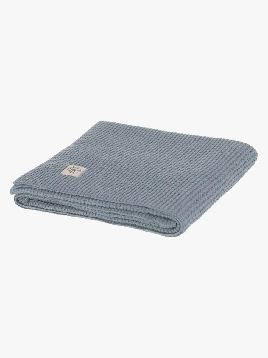 Lässig Stickad Filt 80x100, Blue