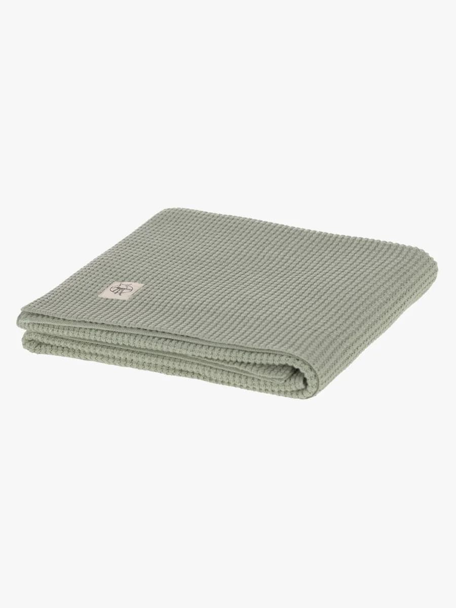 Lässig Stickad Filt 80x100, Mint