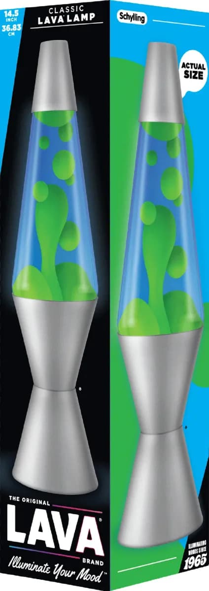 LAVA Lampa Classic 37cm, Grön/Blå, Barnrum