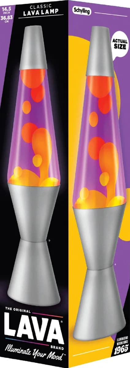 LAVA Lampa Classic 37cm, Orange/lila, Barnrum