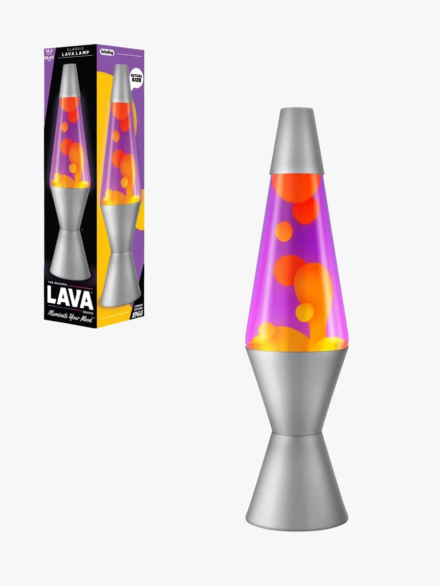 LAVA Lampa Classic 37cm, Orange/lila, Barnrum