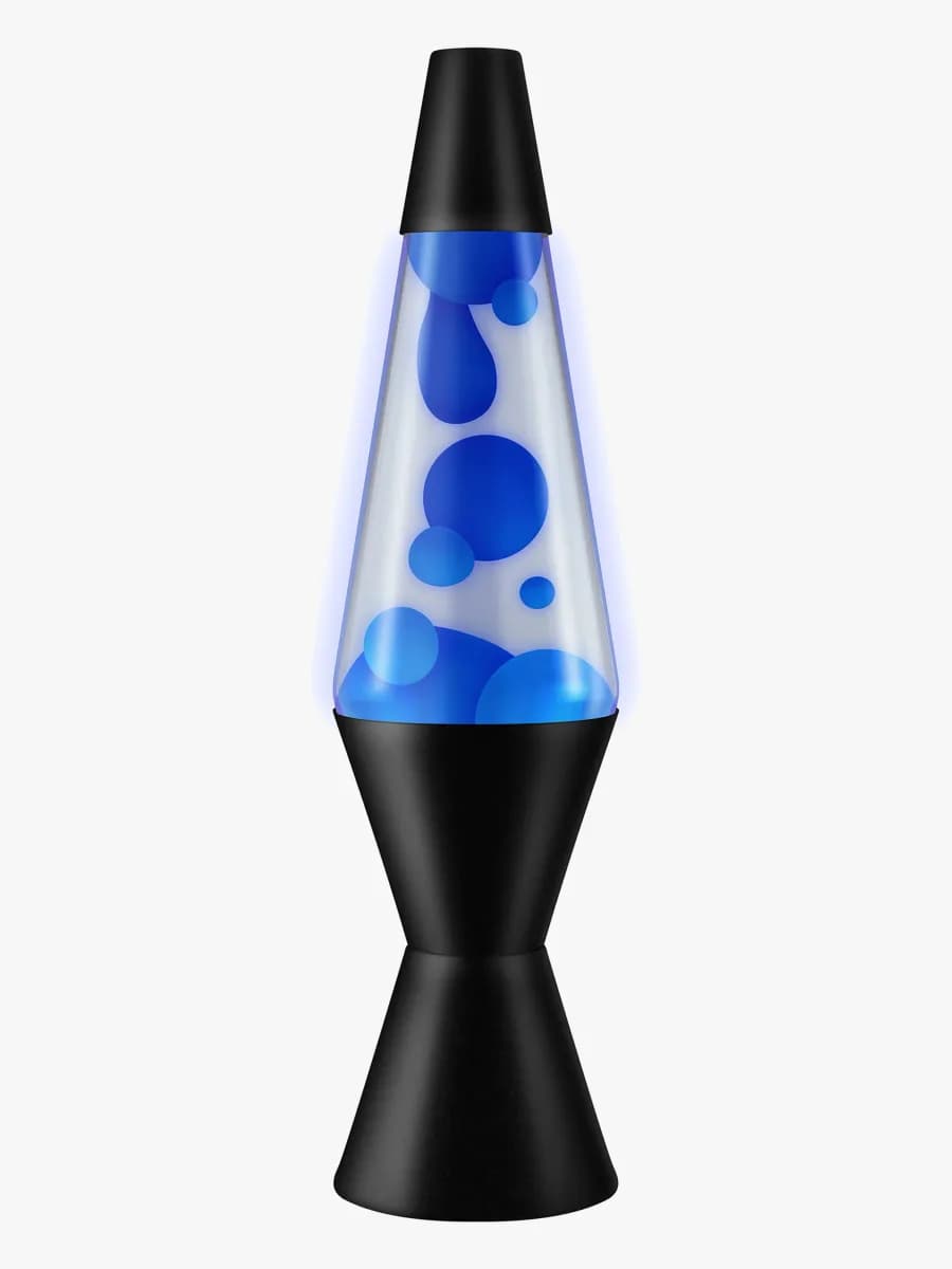 LAVA Lampa Neon 37cm, Blå/Svart, Barnrum