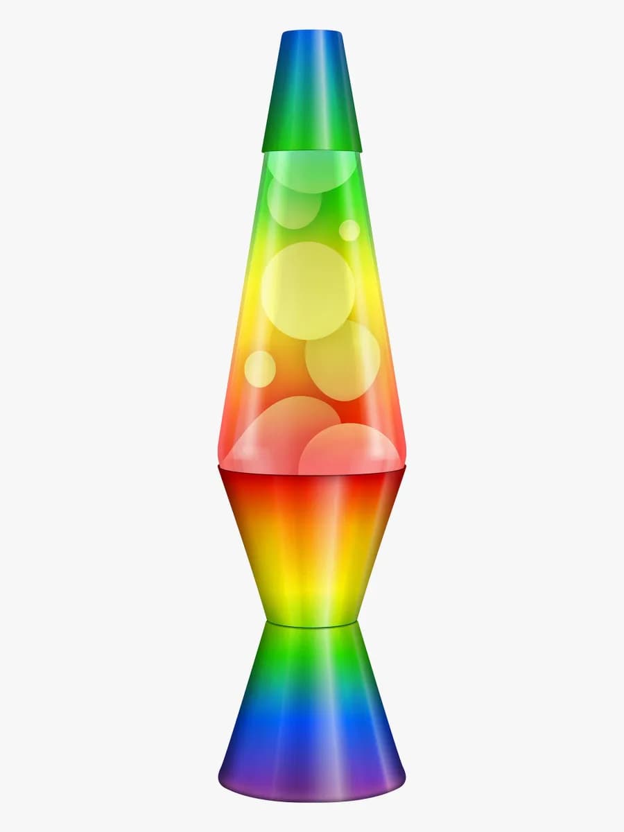 LAVA Lampa Rainbow 37cm, Barnrum