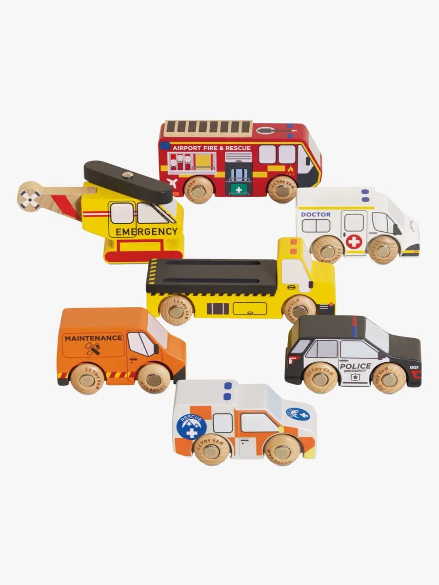 Le Toy Van Räddningshelikopter &  Räddningsfordon