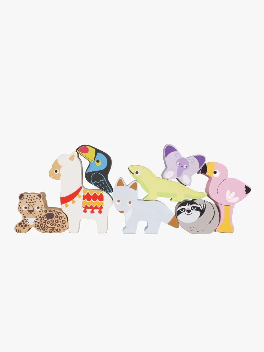 Le Toy Van Stapelklossar Djur &  Påse