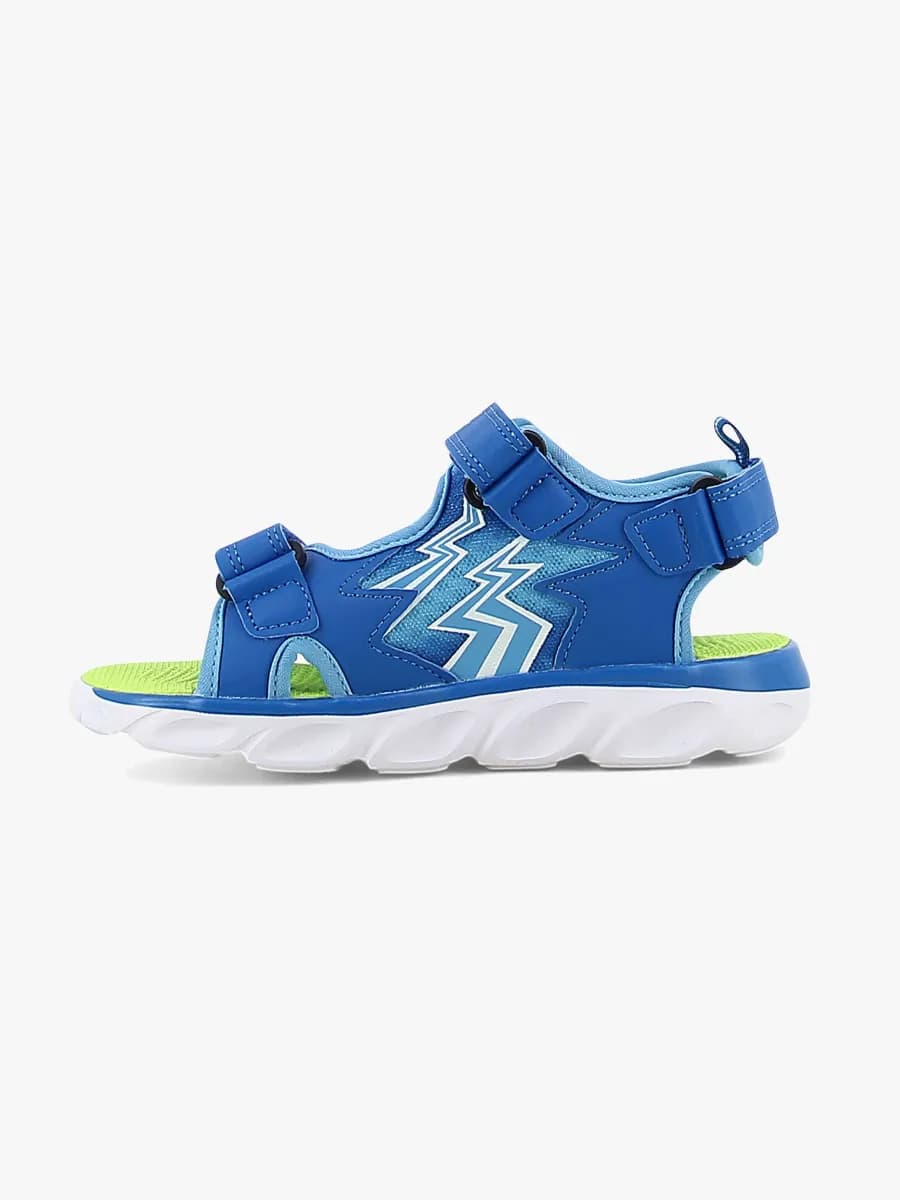 Leaf Filipstad  Blinkande Sandaler, Blue/Lime, 29