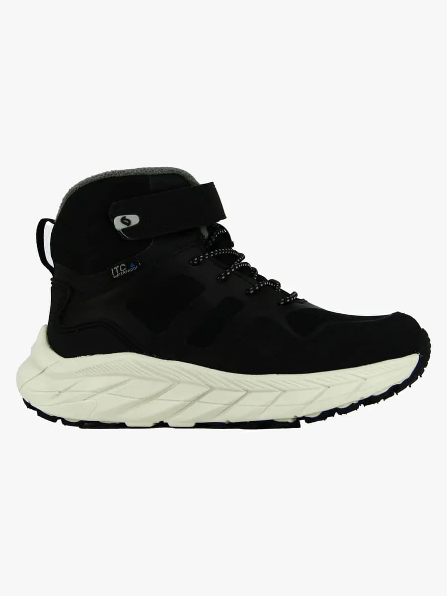 Leaf Karlstad WP  Fleecefodrade Sneakers, Svart, 29