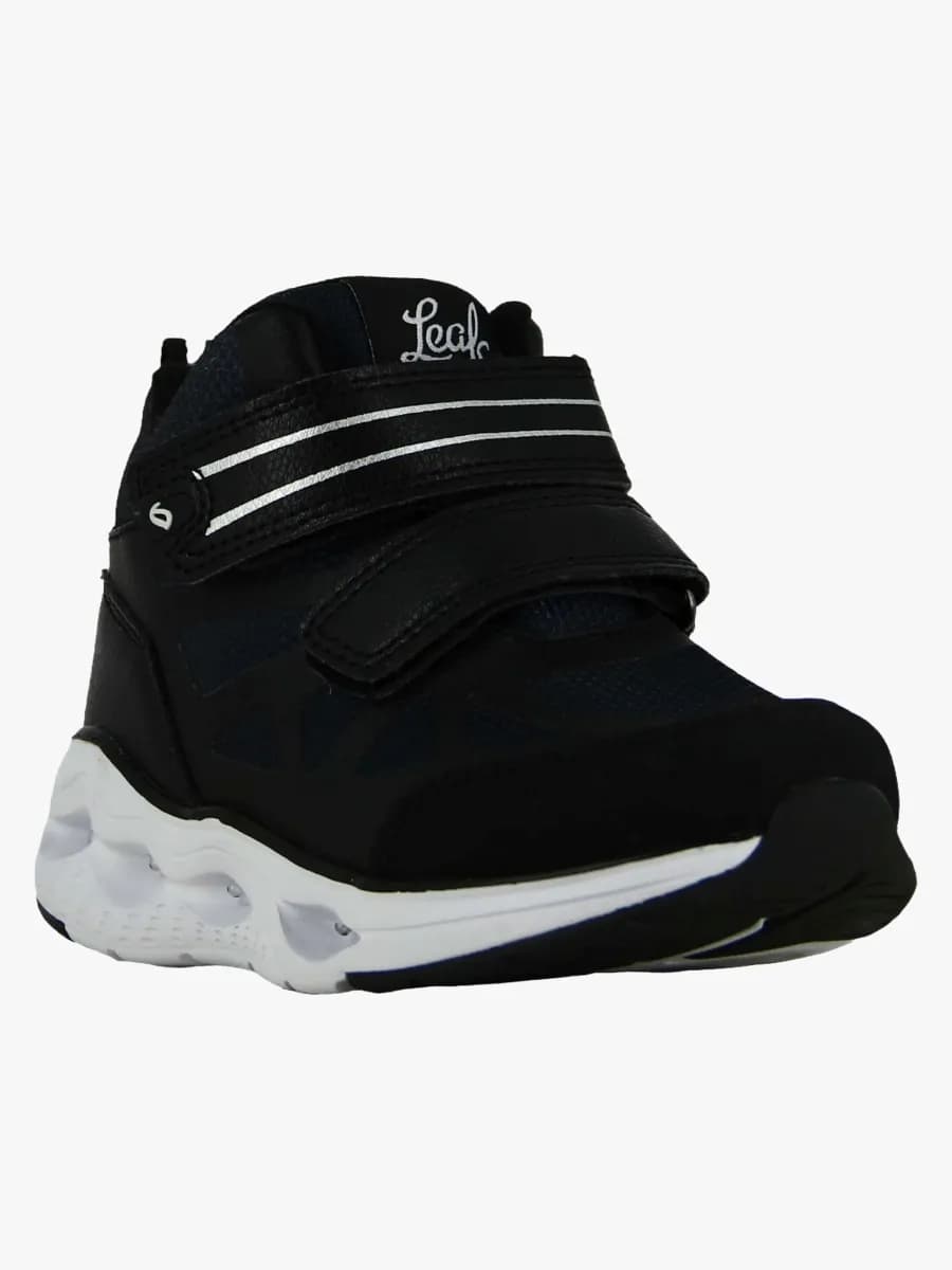 Leaf Kumla  Blinkande Sneakers, Svart, 31