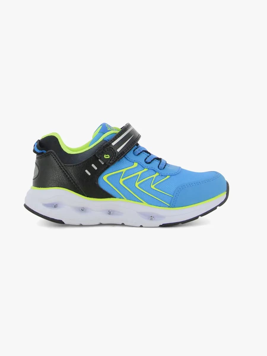 Leaf Varberg Blinkande Sneakers, Blue/Black, 33
