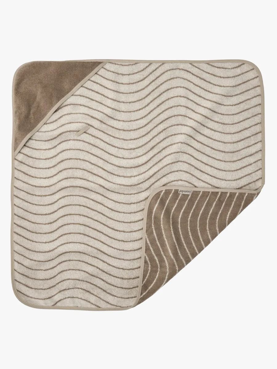 Leander Handduk med Hoodie, Woodland Cappuccino