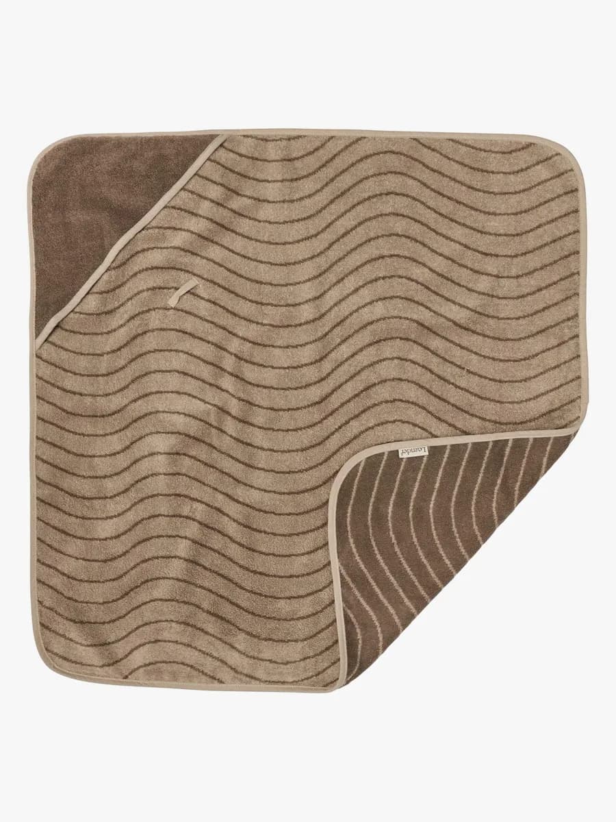 Leander Handduk med Hoodie, Woodland Mocca